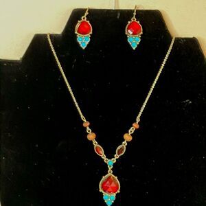 FASHION JEWELRY SET | Necklace and Pierced Earrings